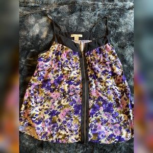 Forever 21 floral zip tank